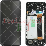 Display per Samsung A135 (Ori. Service Pack - Black - Con frame (SM-M336B REV 0.3 CSOT))