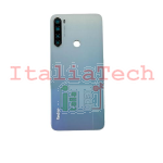 BACK COVER + CAMERA FRAME PER XIAOMI REDMI NOTE 8T SCOCCA COPRIBATTERIA POSTERIORE WHITE BIANCO