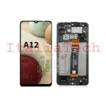 TOUCH SCREEN SCHERMO PER SAMSUNG GALAXY A12 2021 SM-A127 F/FN VETRO LCD DISPLAY FRAME