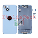 SCOCCA COMPLETA CON TELAIO POSTERIORE BACK COVER COPRIBATTERIA PER APPLE IPHONE 14 BLU